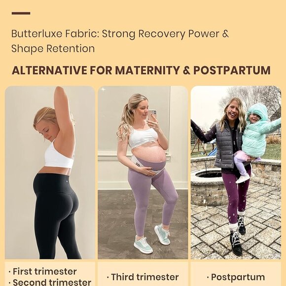 Butterluxe High Waisted Lounge Legging 25" - Buttery Soft Workout Yoga Pants for - Picture 6 of 9